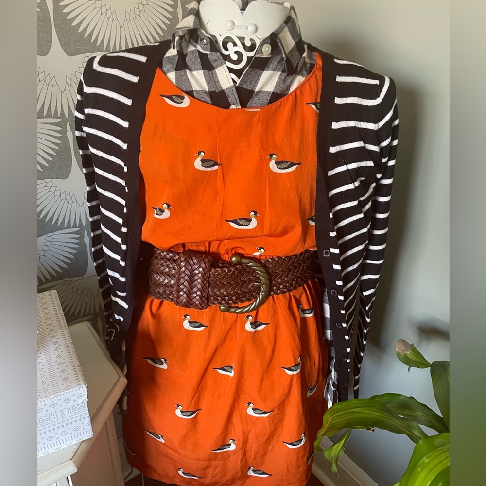 Duck-print tunic size 8